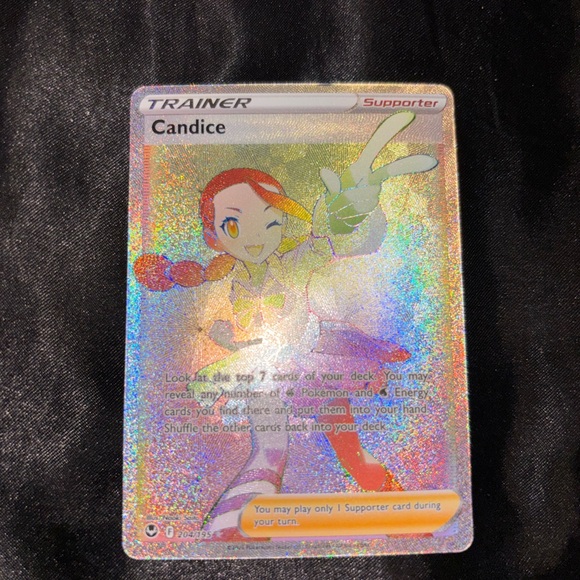 Pokemon Trainer Card - Candice with Holographic Design